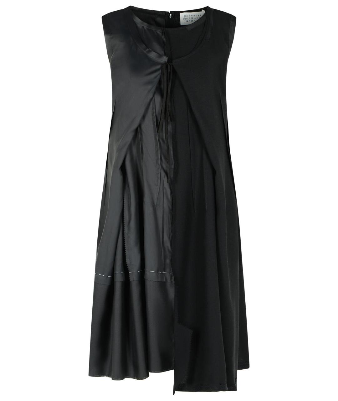 MAISON MARGIELA Черное шерстяное повседневное платье, фото 1