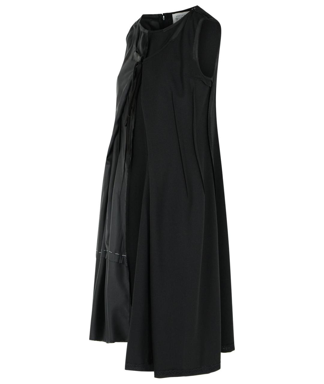 MAISON MARGIELA Черное шерстяное повседневное платье, фото 2