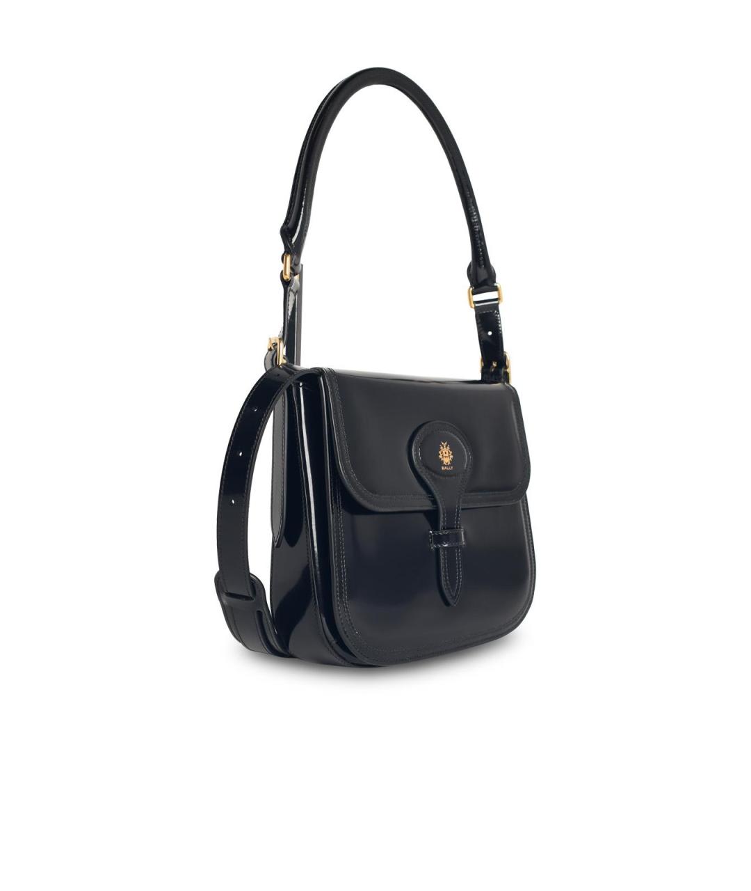 BALLY Черная кожаная сумка через плечо, фото 2