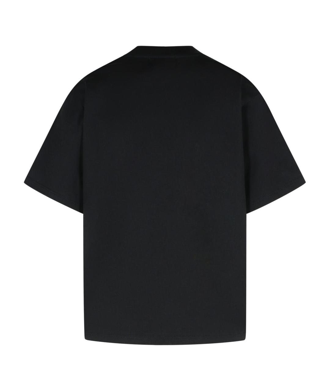 LOULOU STUDIO Черная хлопковая футболка, фото 3