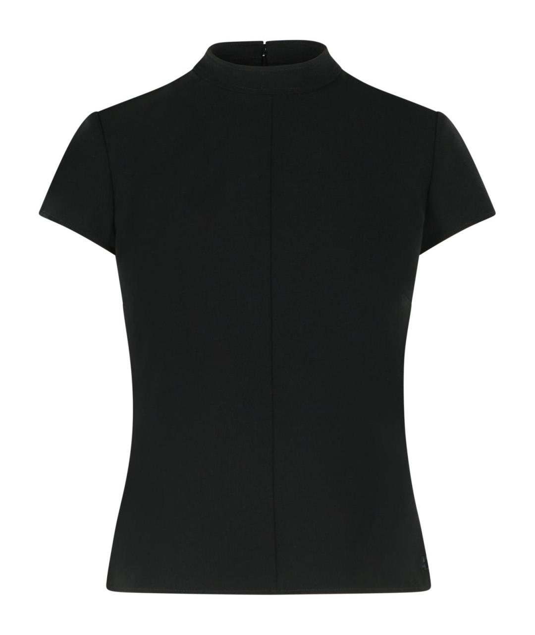 COURREGES Черная полиэстеровая футболка, фото 1