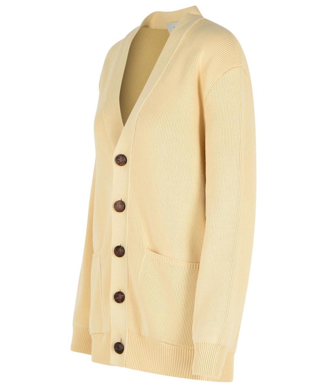 GOLDEN GOOSE DELUXE BRAND Бежевый хлопковый кардиган, фото 2