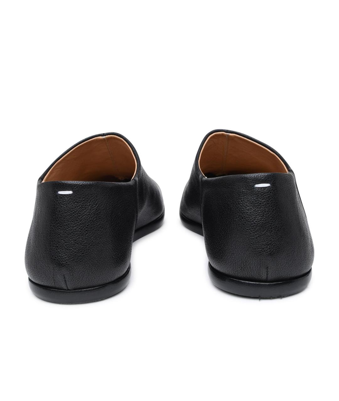 MAISON MARGIELA Черные кожаные лоферы, фото 4