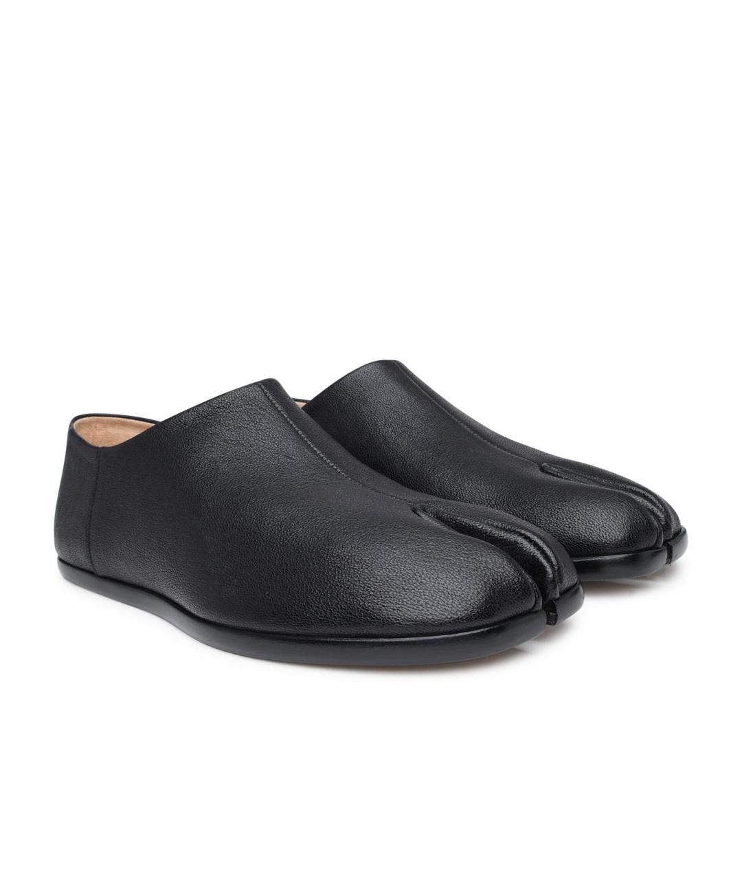 MAISON MARGIELA Черные кожаные лоферы, фото 2