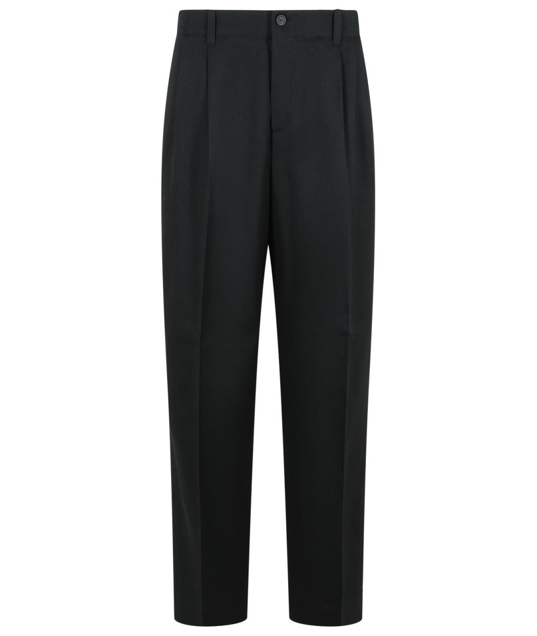 GOLDEN GOOSE DELUXE BRAND Черные шерстяные повседневные брюки, фото 1