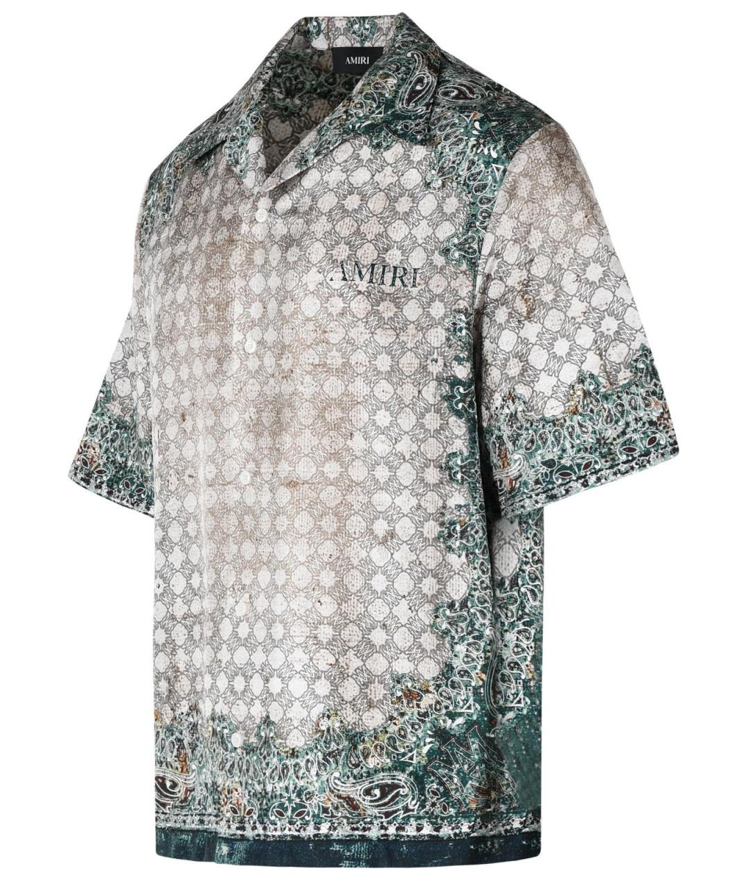 AMIRI Зеленая шелковая кэжуал рубашка, фото 2