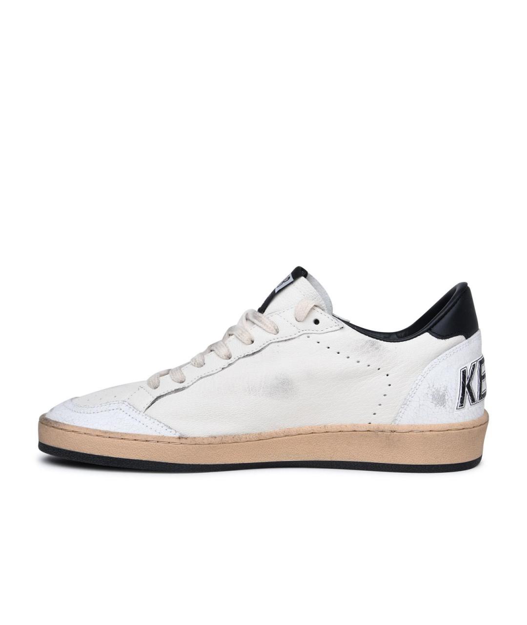 GOLDEN GOOSE DELUXE BRAND Белые кожаные низкие кроссовки / кеды, фото 3