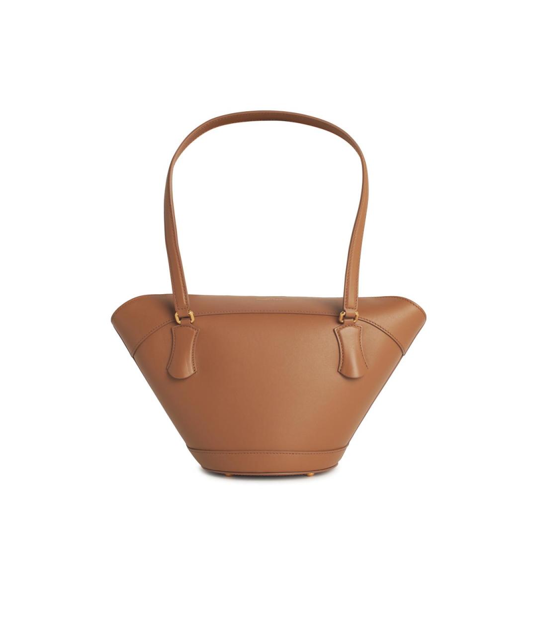 DOLCE&GABBANA Коричневая кожаная сумка тоут, фото 3