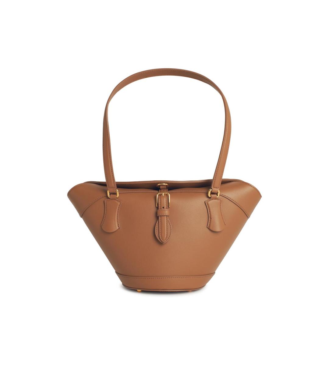 DOLCE&GABBANA Коричневая кожаная сумка тоут, фото 4