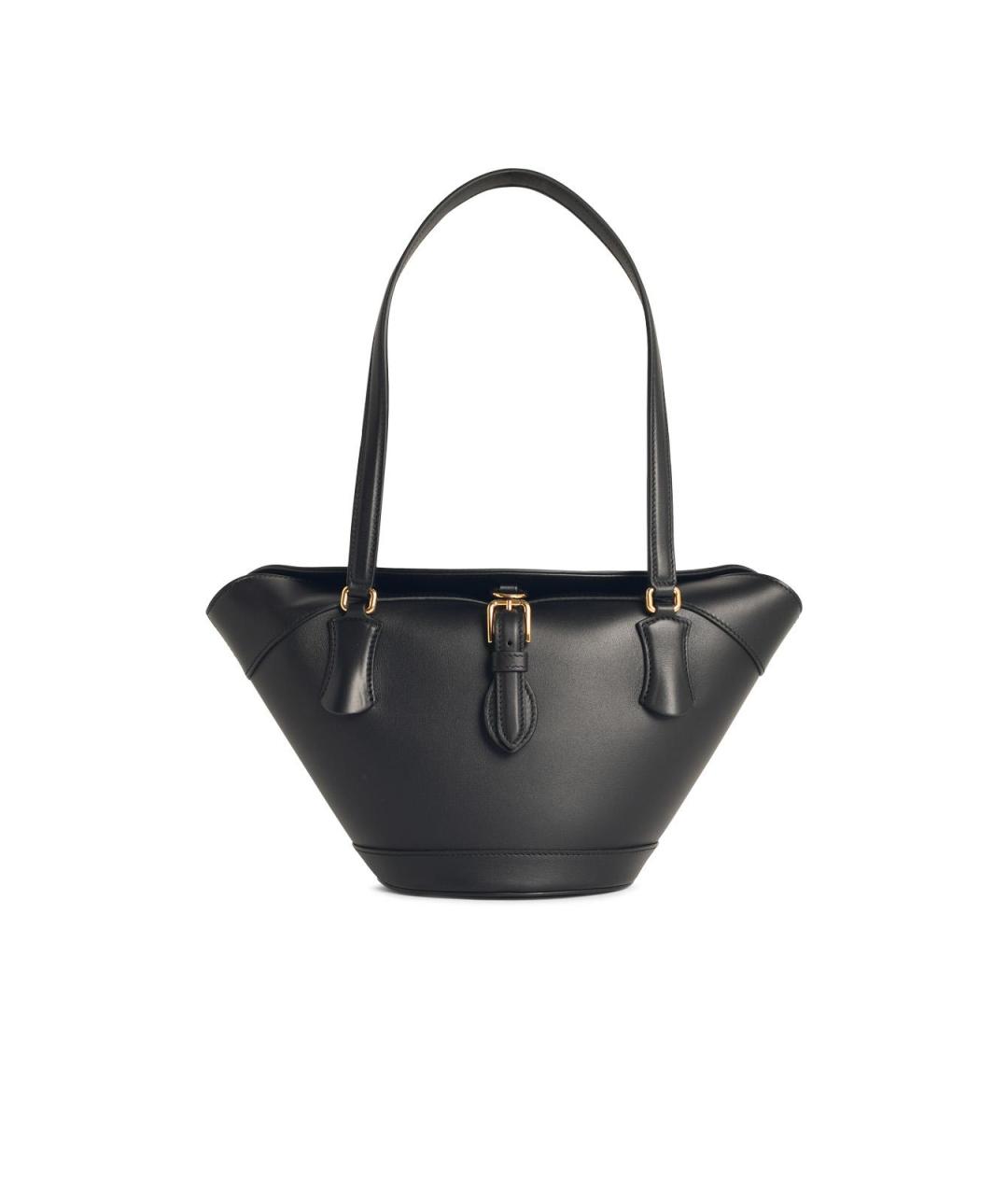 DOLCE&GABBANA Черная кожаная сумка тоут, фото 4