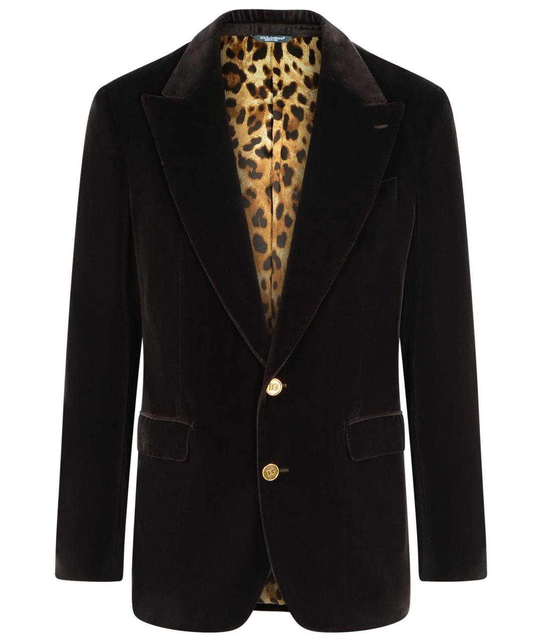 DOLCE&GABBANA Черный хлопковый пиджак, фото 1
