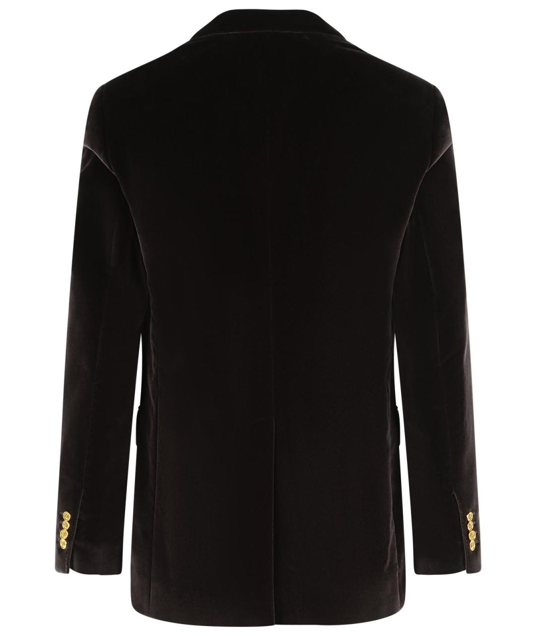 DOLCE&GABBANA Черный хлопковый пиджак, фото 3