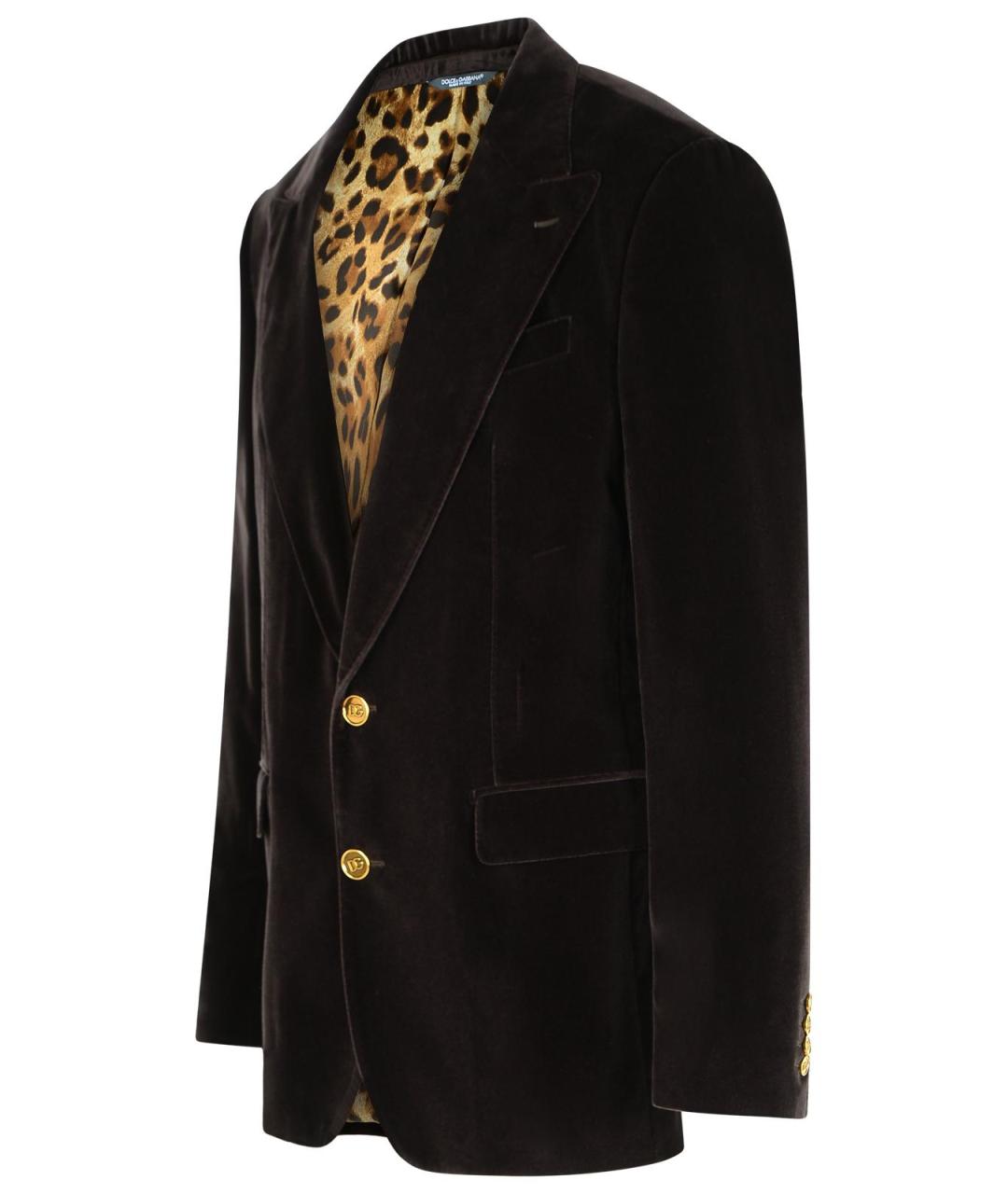 DOLCE&GABBANA Черный хлопковый пиджак, фото 2