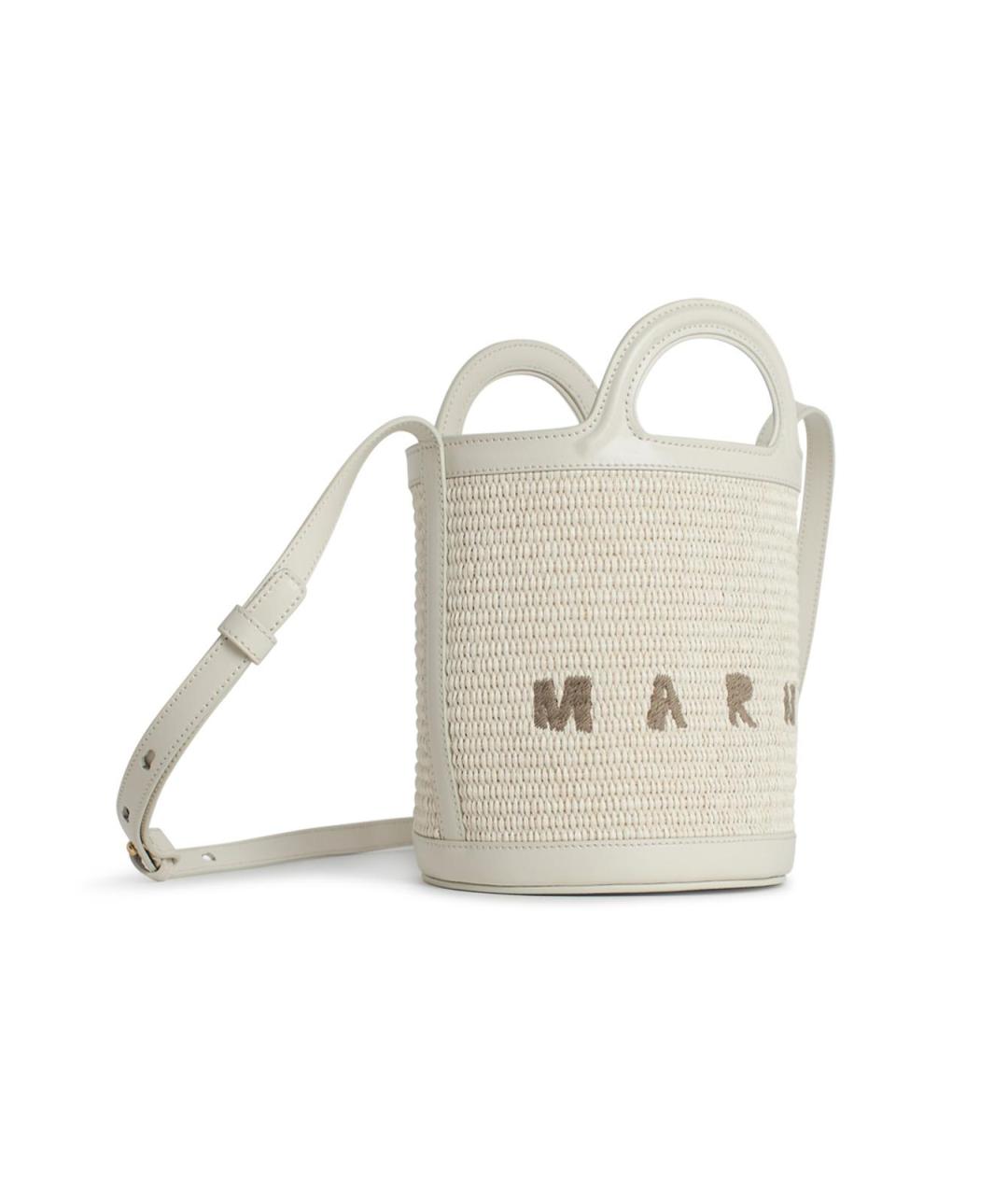 MARNI Белая хлопковая сумка тоут, фото 2