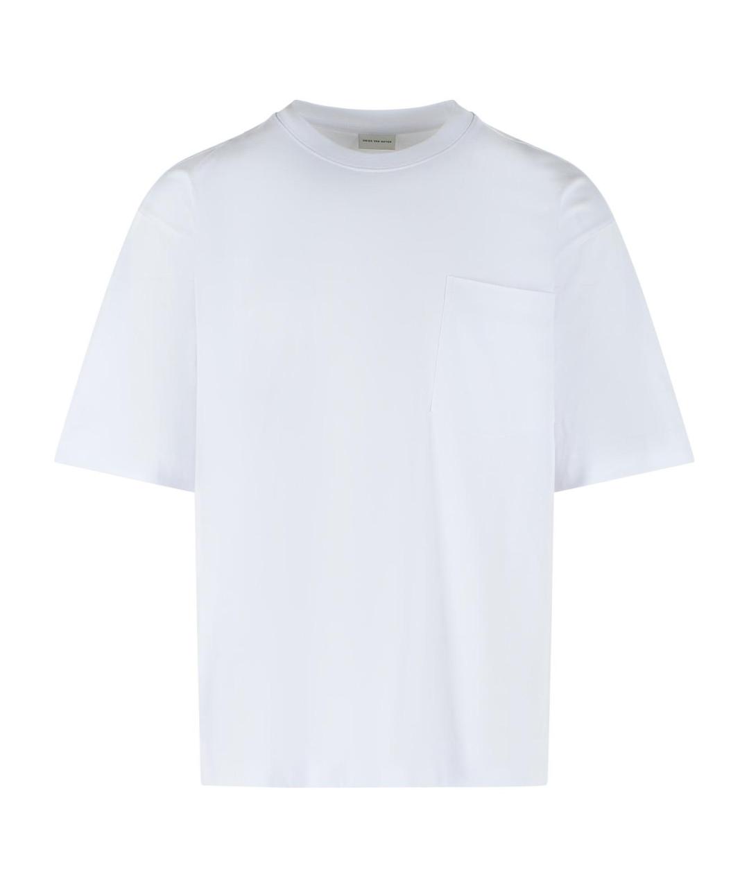 DRIES VAN NOTEN Белая хлопковая футболка, фото 1