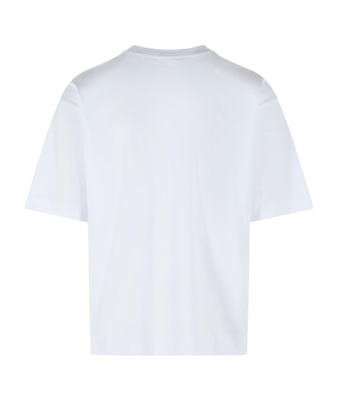 DRIES VAN NOTEN Белая хлопковая футболка, фото 3