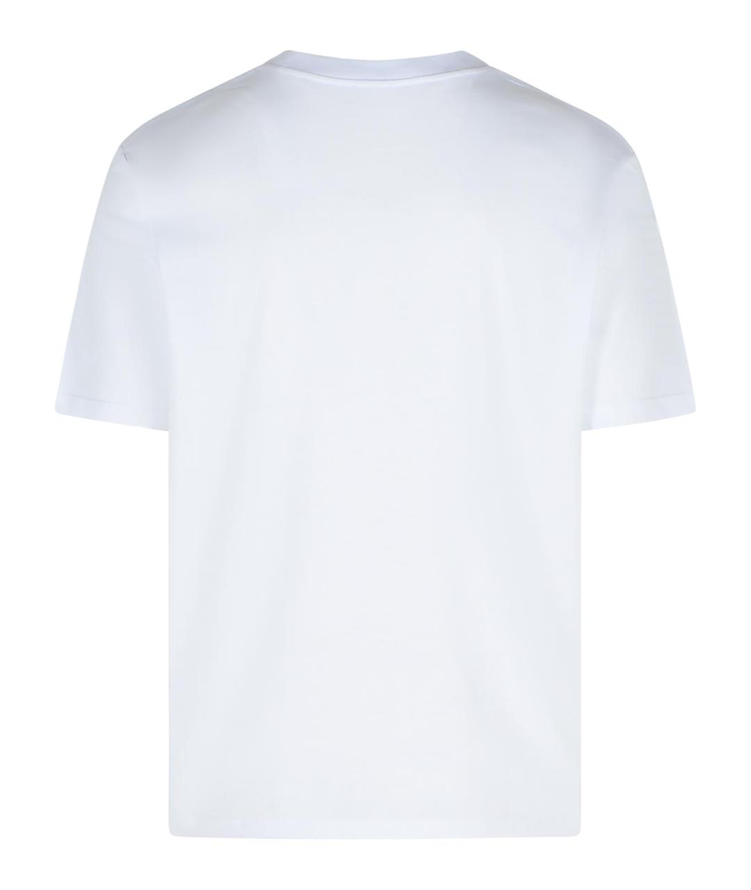BALMAIN Белая хлопковая футболка, фото 3