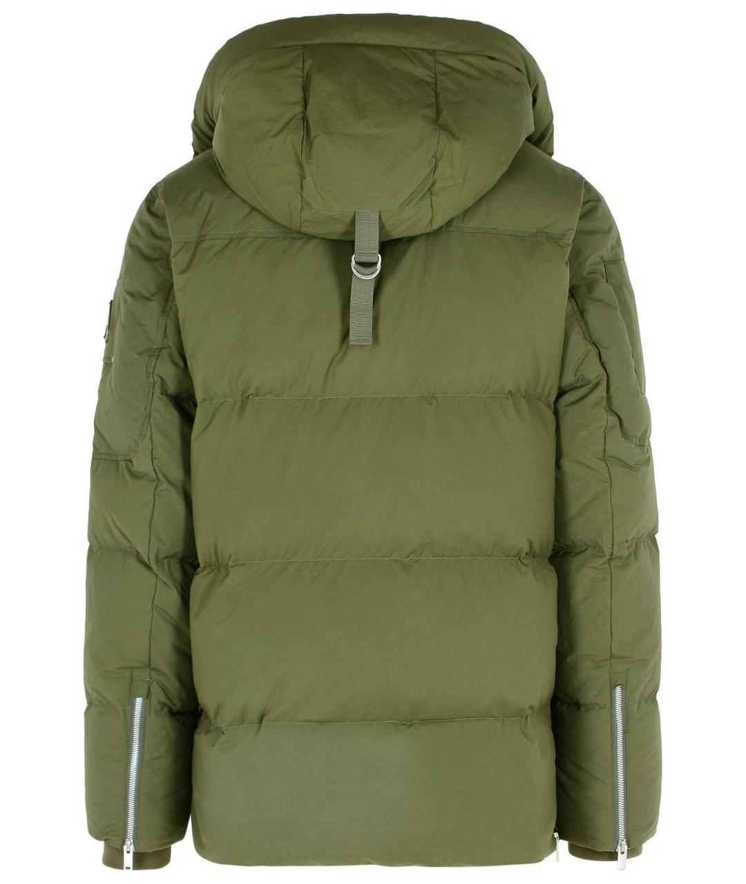 MOOSE KNUCKLES Зеленый полиэстеровый пуховик, фото 3