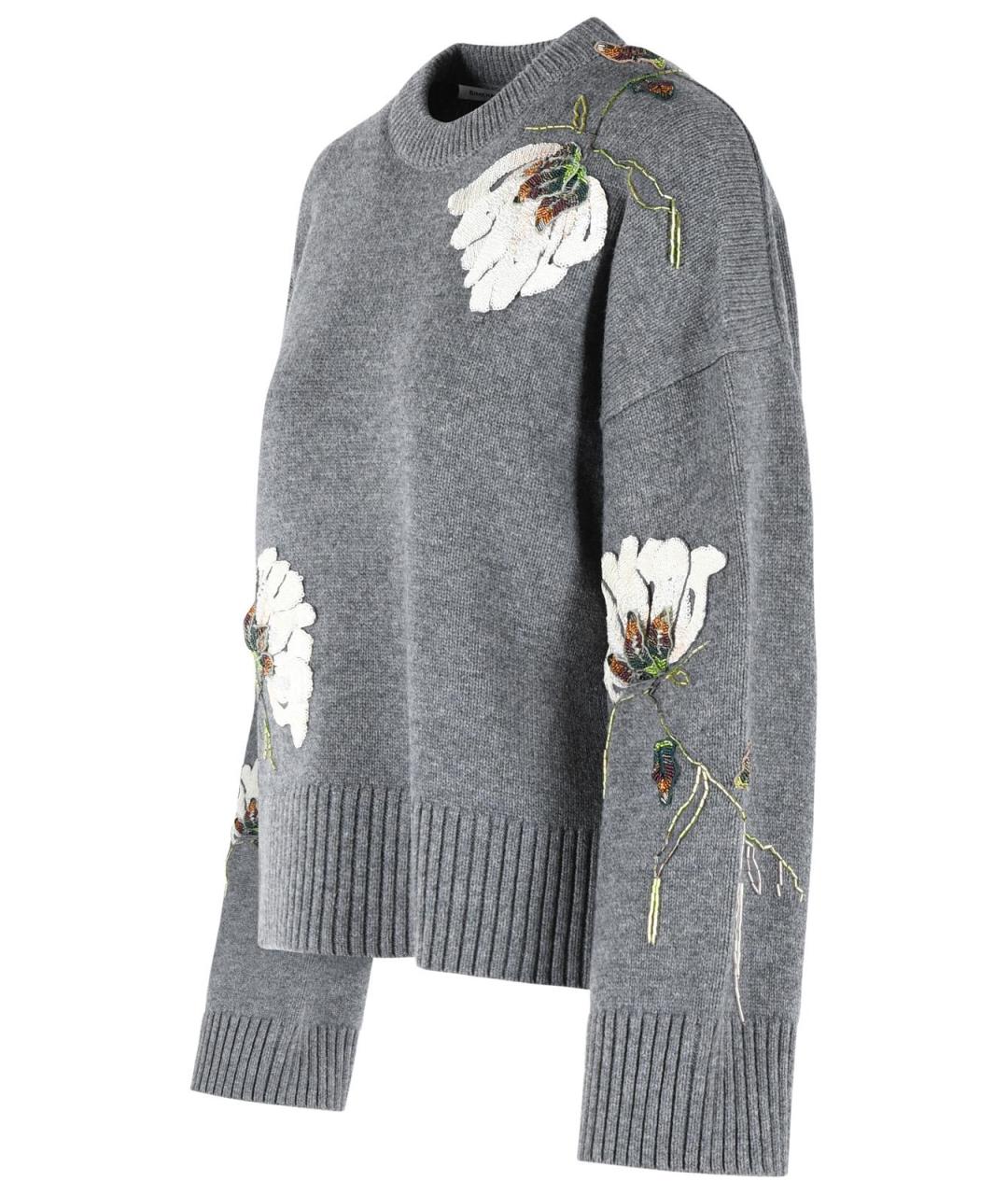 SIMKHAI Серый шерстяной джемпер / свитер, фото 2