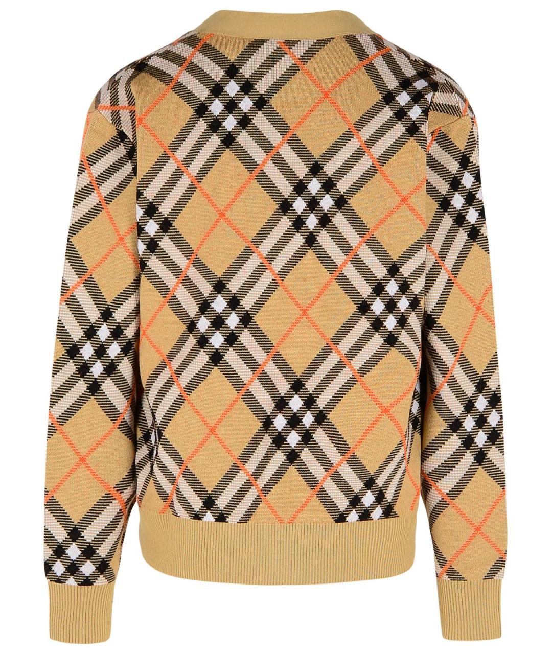 BURBERRY Бежевый шерстяной кардиган, фото 3