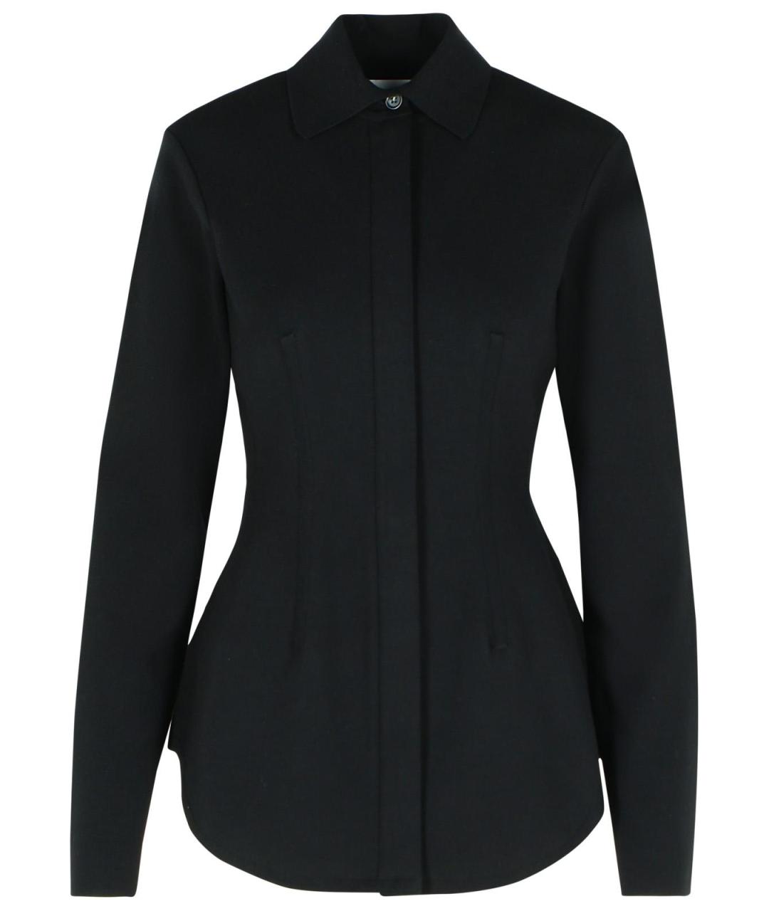 SPORTMAX Черная вискозная рубашка, фото 1