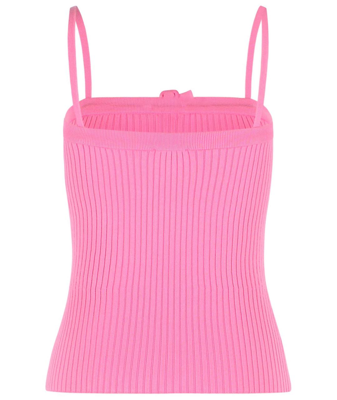 COURREGES Розовая вискозная майка, фото 3