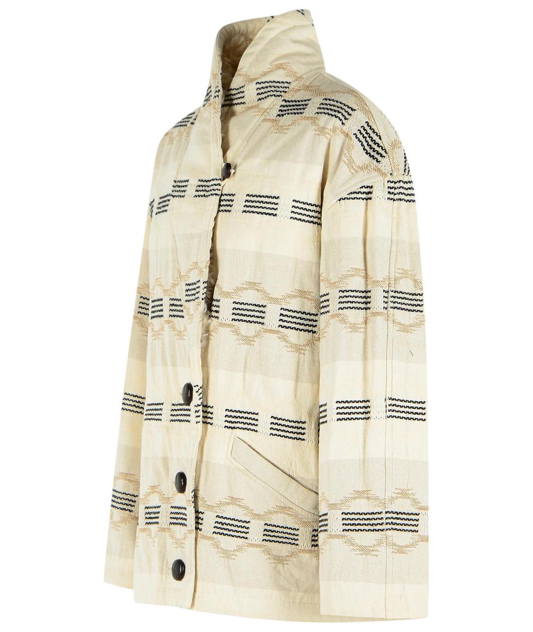 ISABEL MARANT Бежевая хлопковая куртка, фото 2