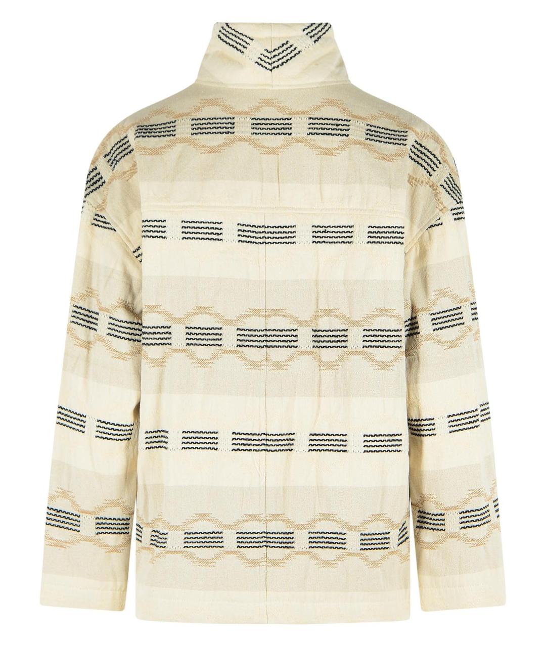 ISABEL MARANT Бежевая хлопковая куртка, фото 3