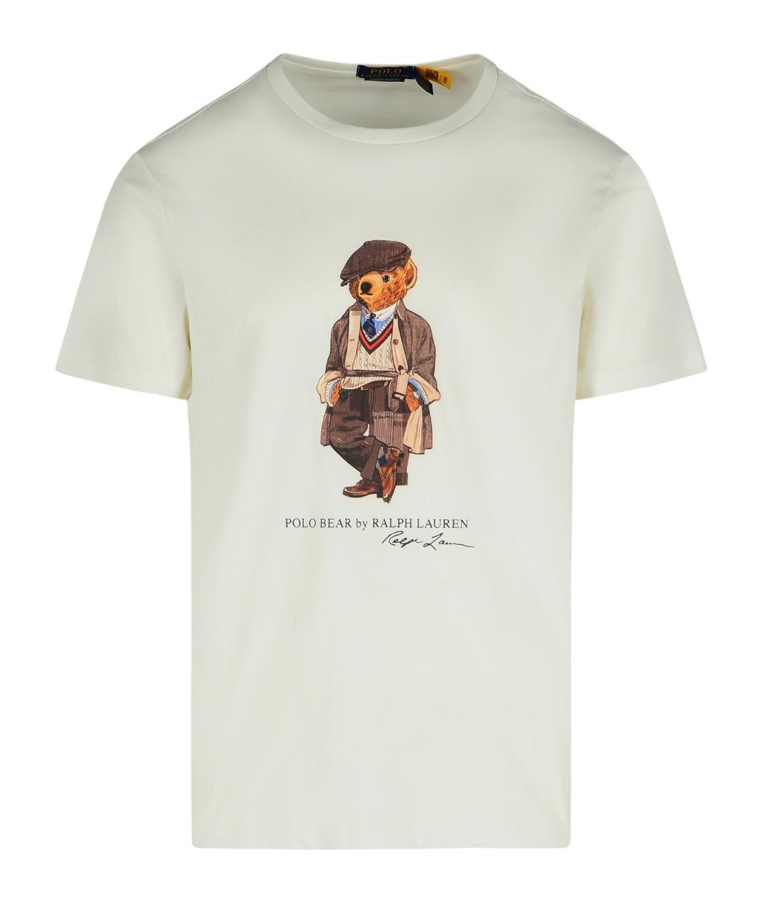 POLO RALPH LAUREN Белая хлопковая футболка, фото 1