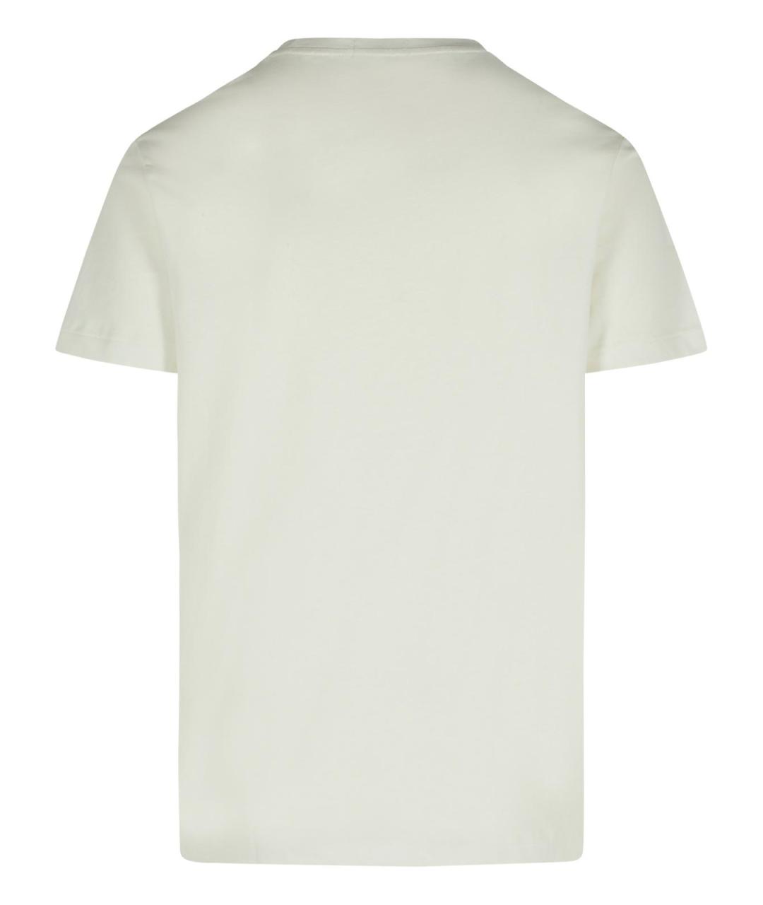 POLO RALPH LAUREN Белая хлопковая футболка, фото 3