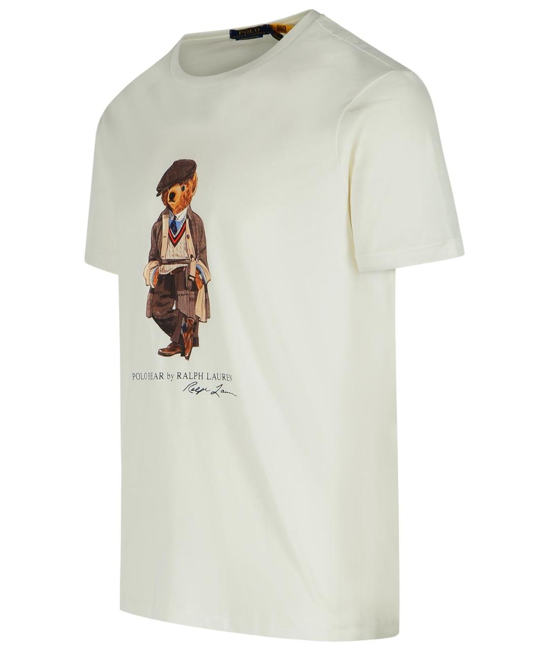 POLO RALPH LAUREN Белая хлопковая футболка, фото 2