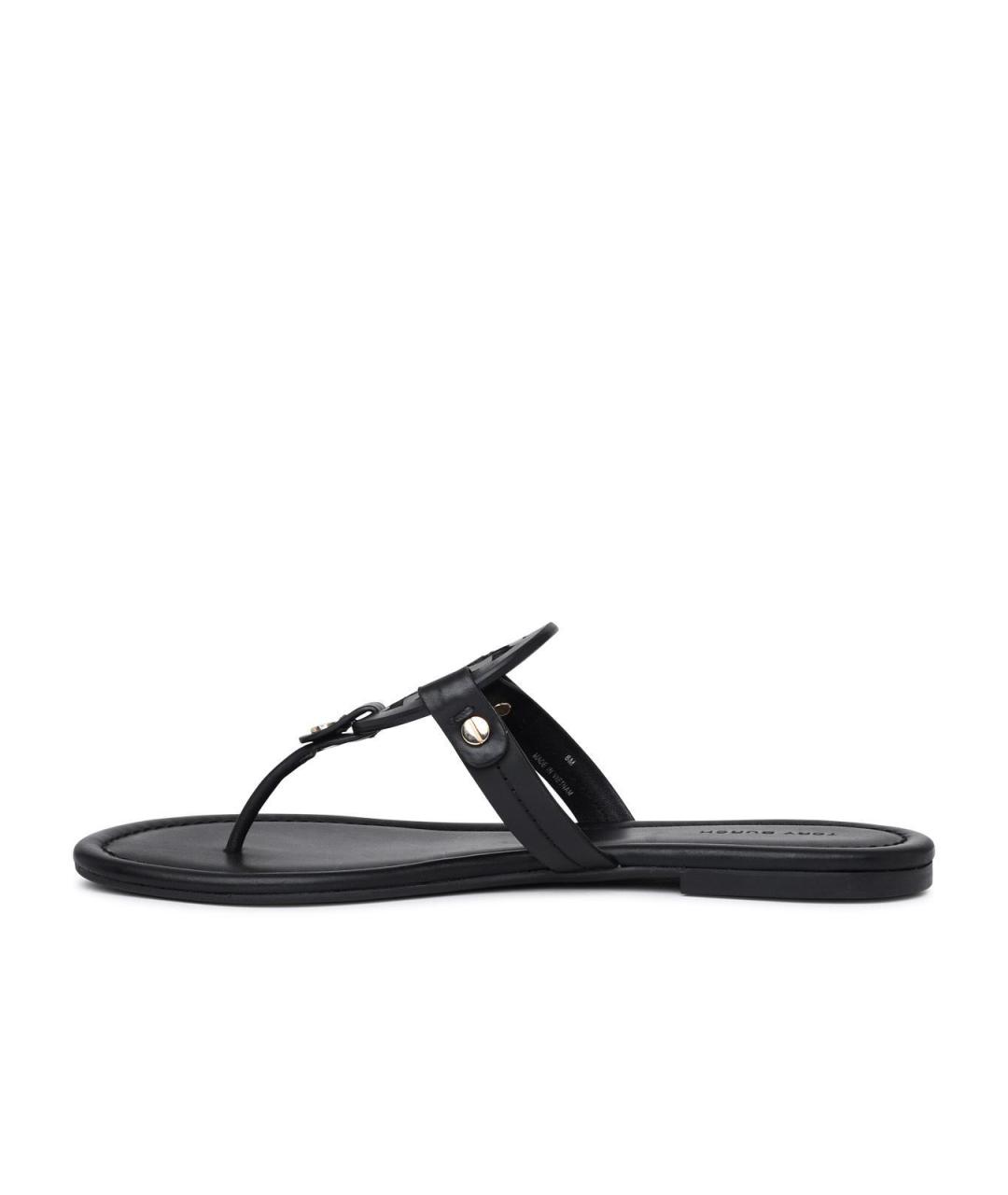 TORY BURCH Черные кожаные сандалии, фото 3