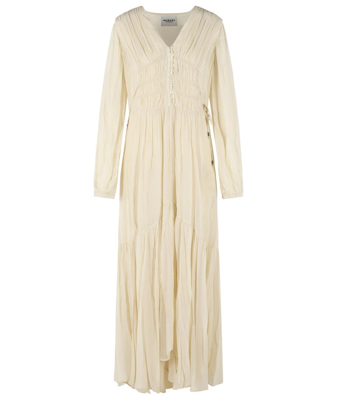 ISABEL MARANT Бежевое вискозное повседневное платье, фото 1