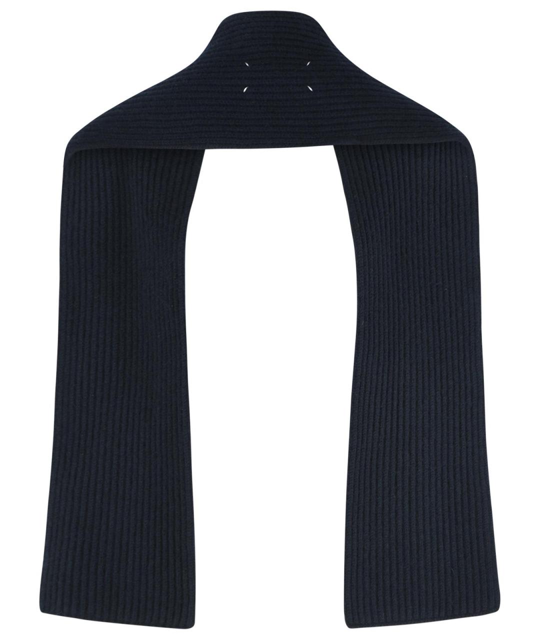 MAISON MARGIELA Синий шерстяной шарф, фото 3