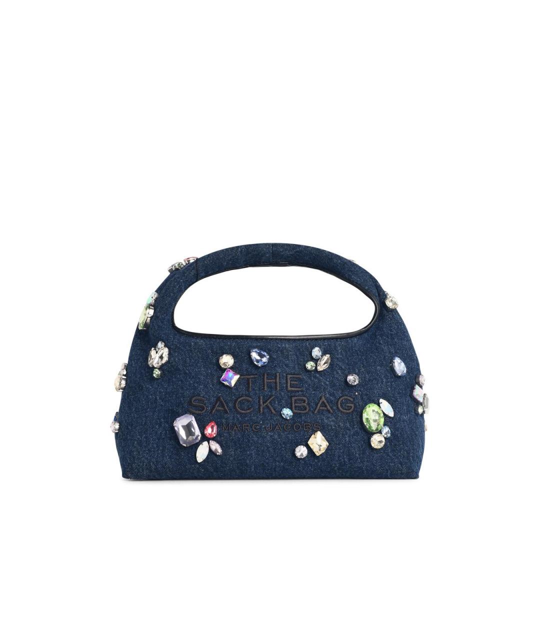 MARC JACOBS Синяя хлопковая сумка с короткими ручками, фото 4