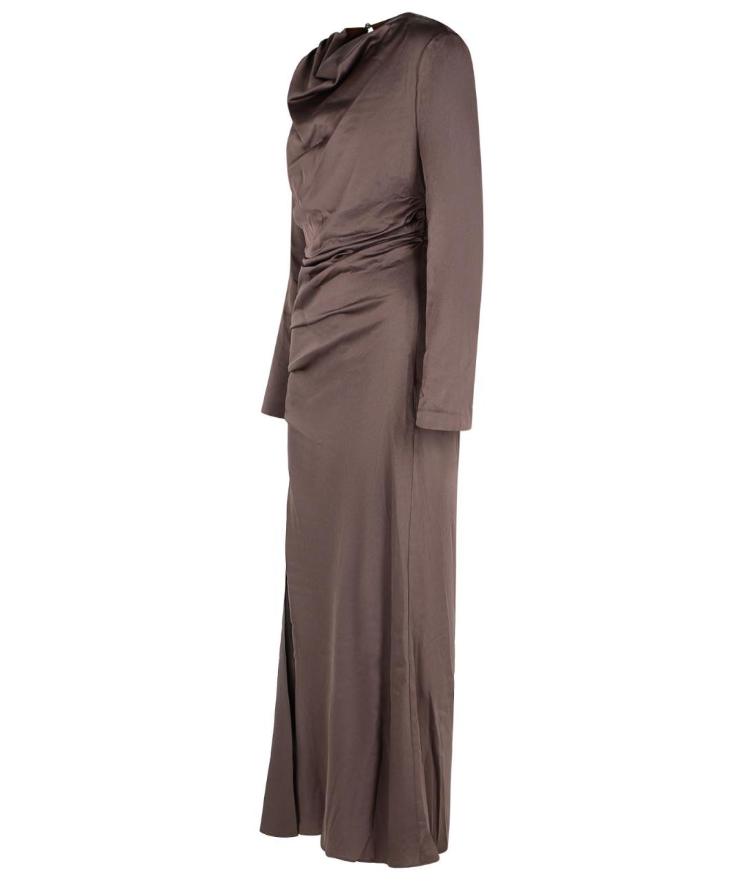 SIMKHAI Коричневое ацетатное платье, фото 2