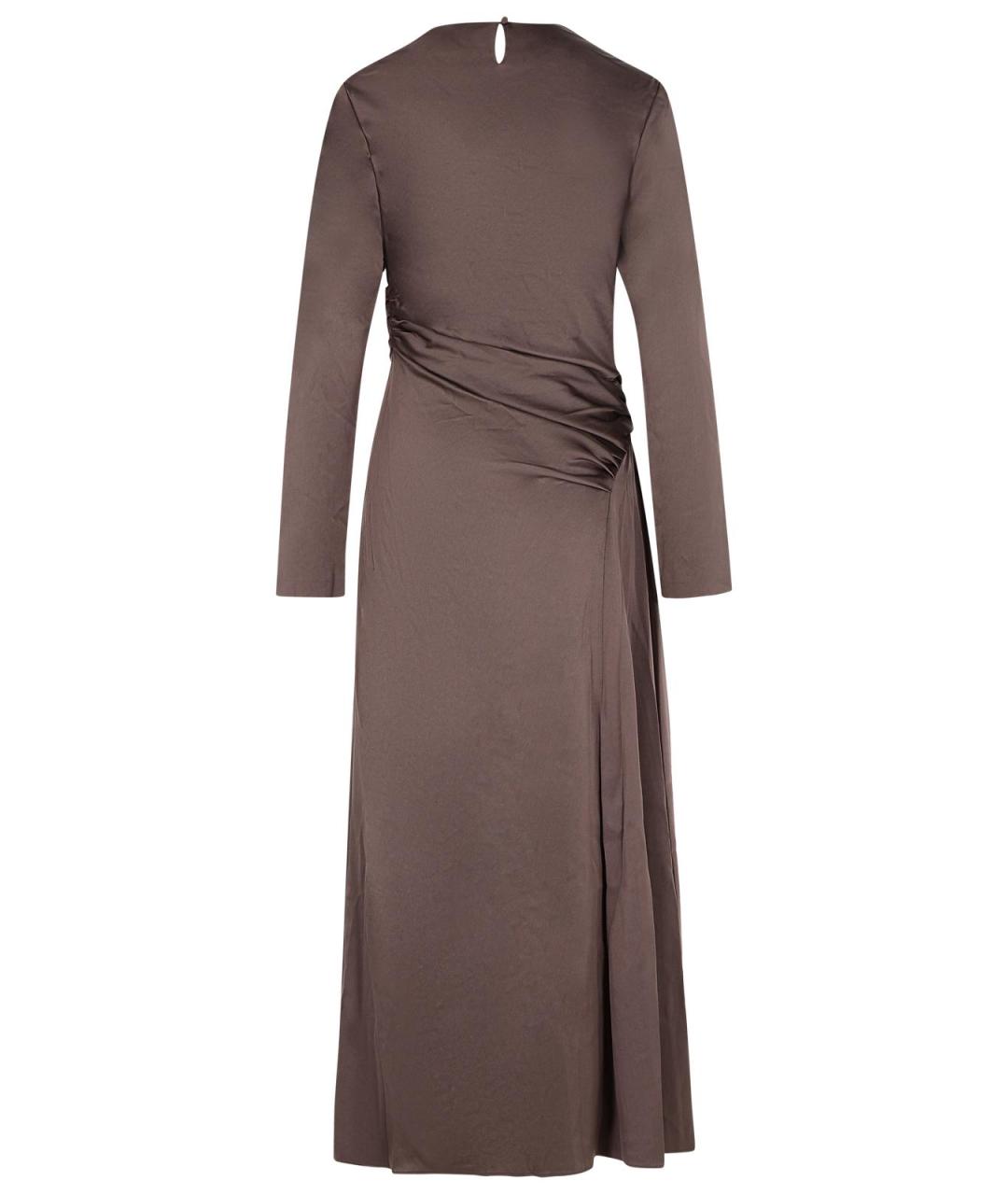 SIMKHAI Коричневое ацетатное платье, фото 3