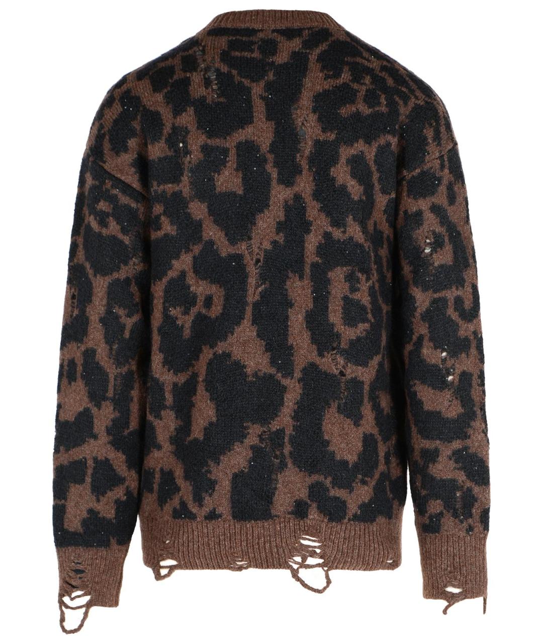 LANEUS Коричневый шерстяной джемпер / свитер, фото 3