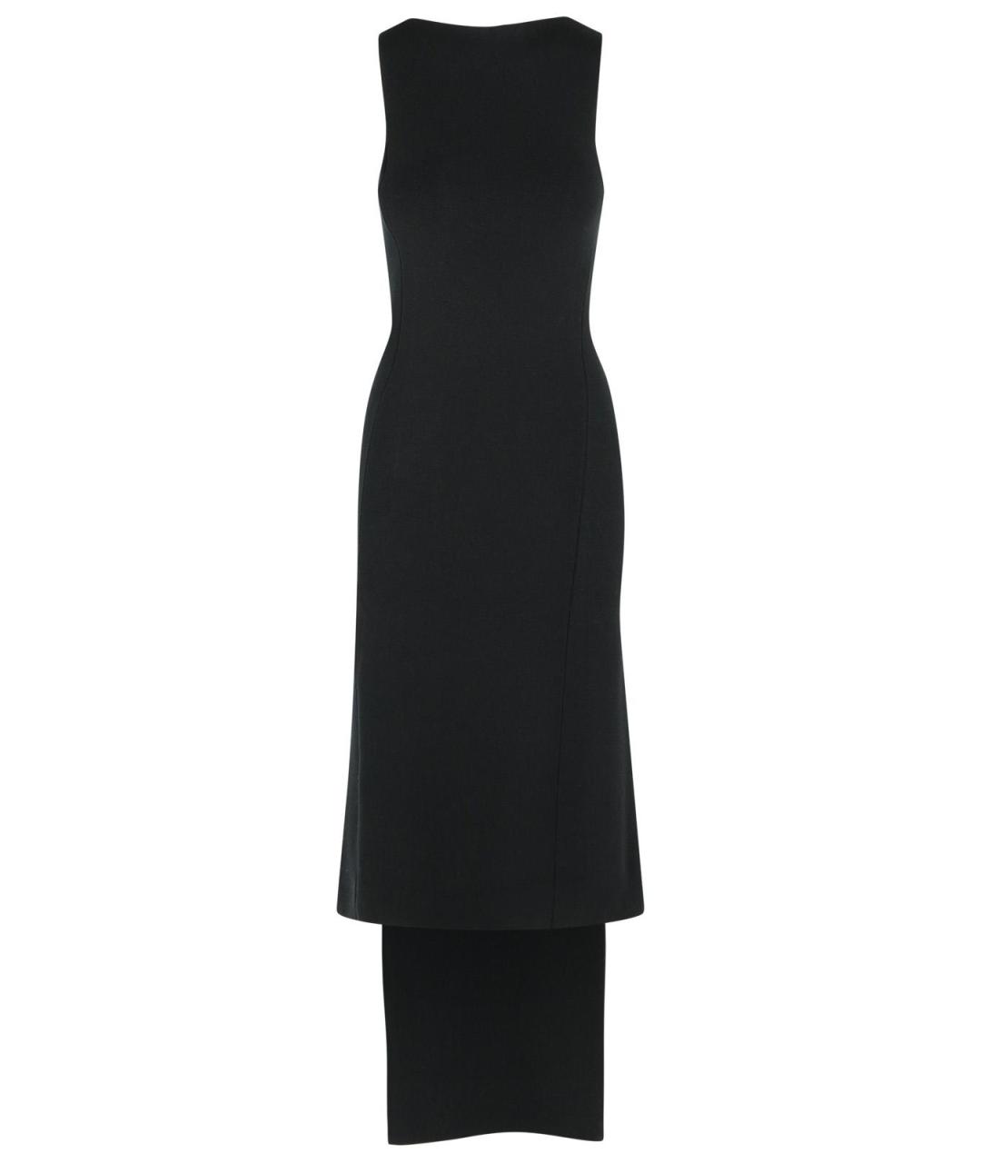 COURREGES Черное вискозное повседневное платье, фото 1
