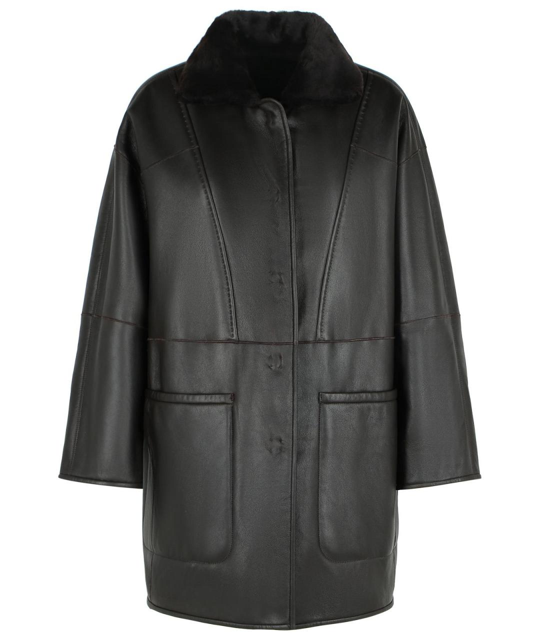 MAX MARA Мульти кожаная дубленка, фото 4