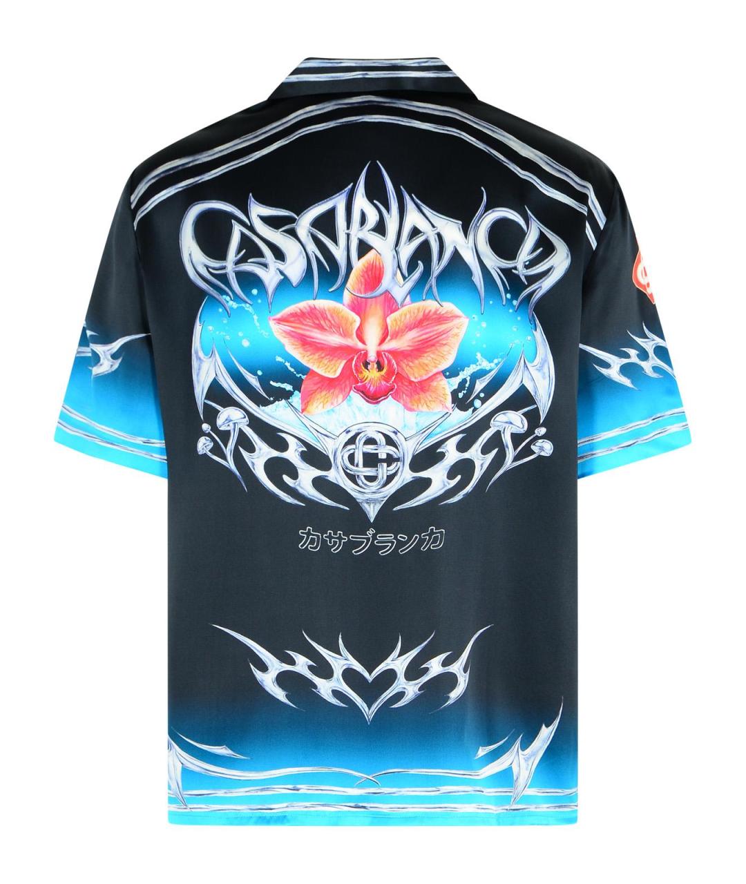 CASABLANCA Черная шелковая кэжуал рубашка, фото 3