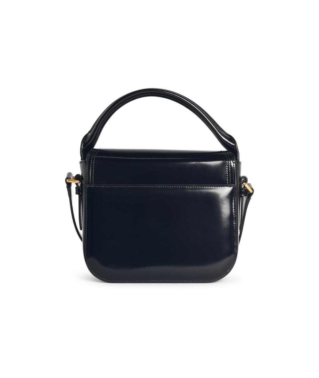 BALLY Черная кожаная сумка с короткими ручками, фото 3