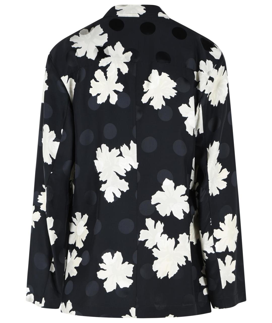 DRIES VAN NOTEN Черный вискозный пиджак, фото 3