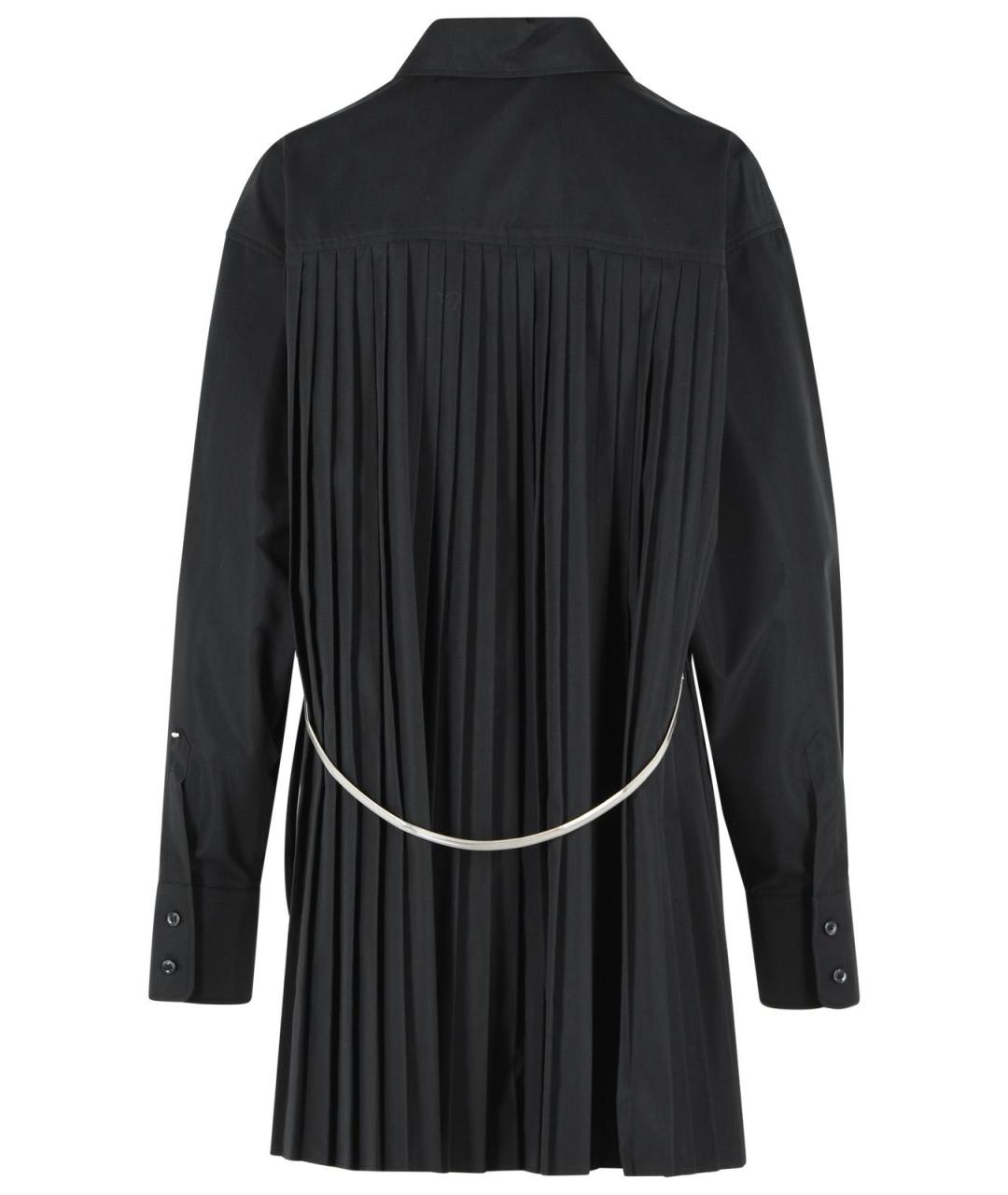 SPORTMAX Черное хлопковое повседневное платье, фото 3