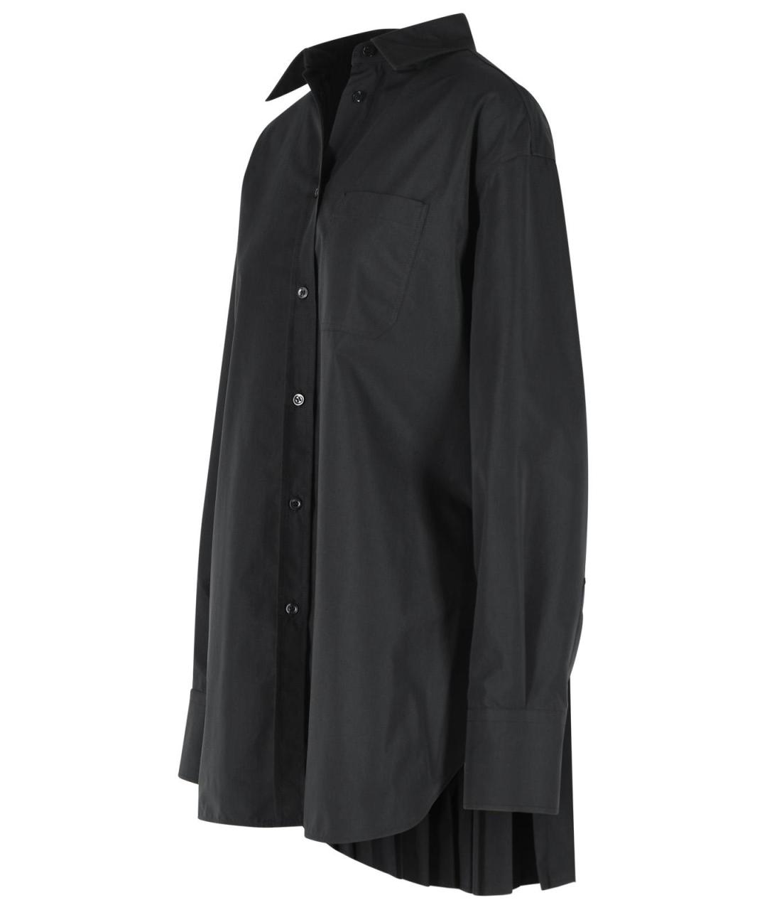 SPORTMAX Черное хлопковое повседневное платье, фото 2