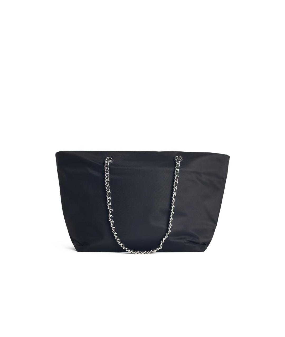 TORY BURCH Черная синтетическая сумка тоут, фото 3