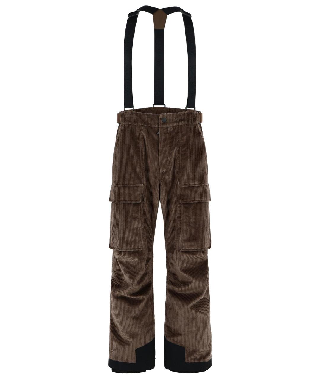 MONCLER GRENOBLE Коричневый полиэстеровый спортивный костюм, фото 4