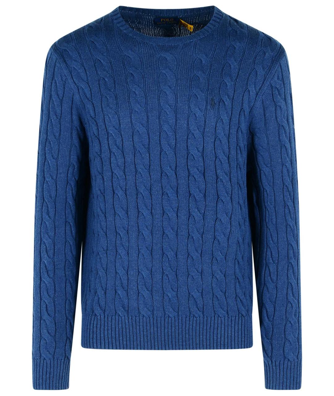 POLO RALPH LAUREN Синий хлопковый джемпер / свитер, фото 1