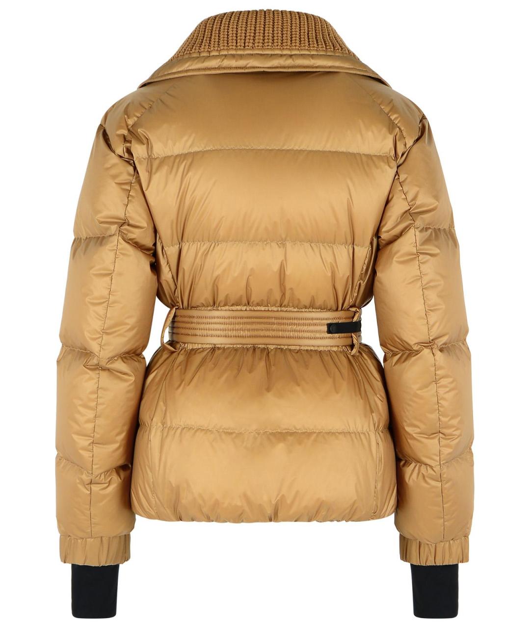 MONCLER GRENOBLE Бежевый полиамидовый пуховик, фото 3