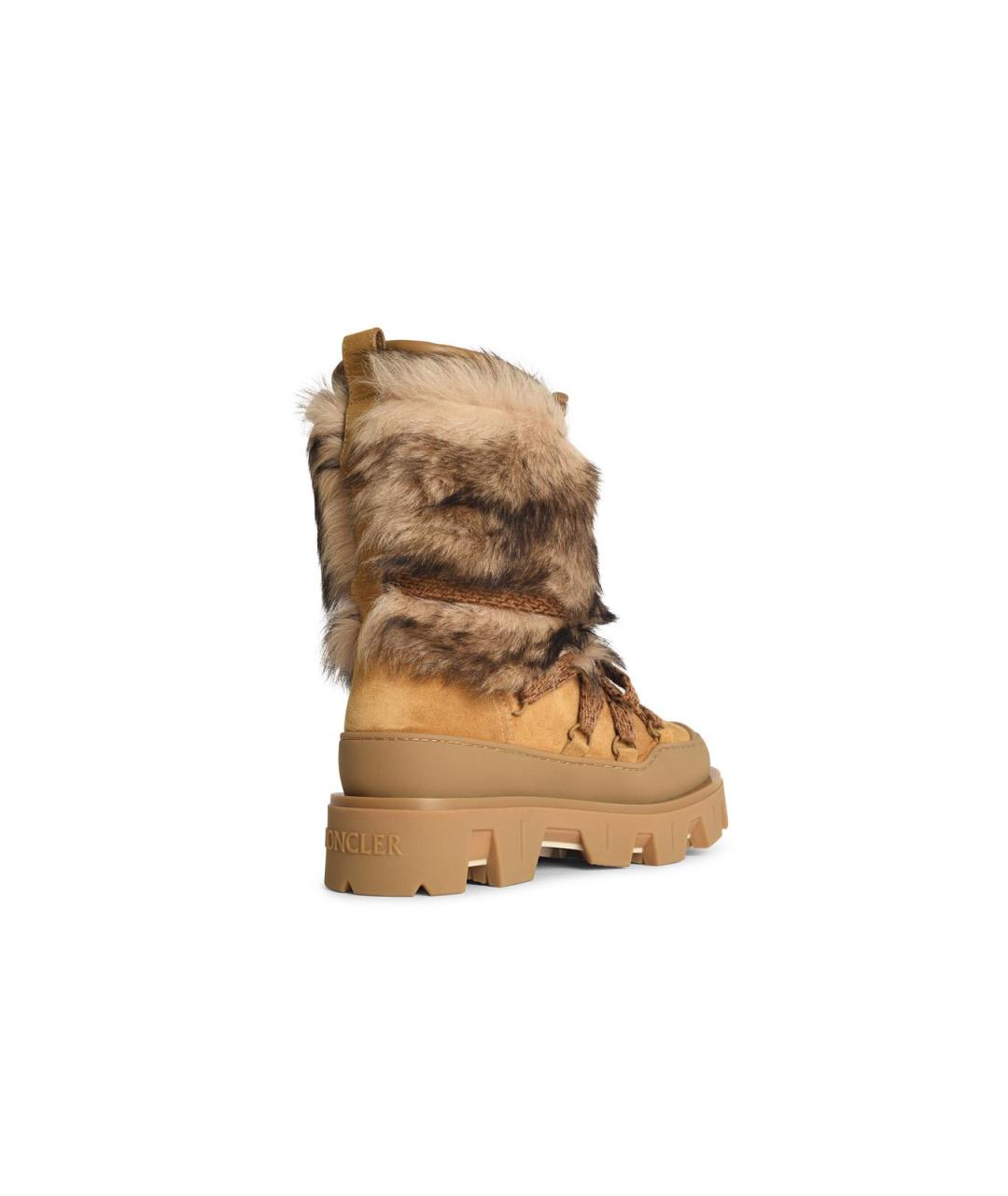 MONCLER Коричневые ботинки, фото 3